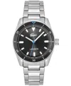 Lacoste Men's Boston Silver Tone Stainless Steel Bracelet Watch, 39mm In Silver