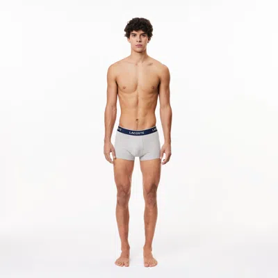 Lacoste Men's Trunks 3-pack In Grey