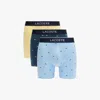 Lacoste Men's 3-pack Regular-fit Stretch Mini-croc Boxer Briefs