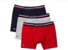 LACOSTE MEN BOXER BRIEFS 3-PACK FRENCH FLAG ICONIC LIFESTYLE IN RED BLUE GRAY