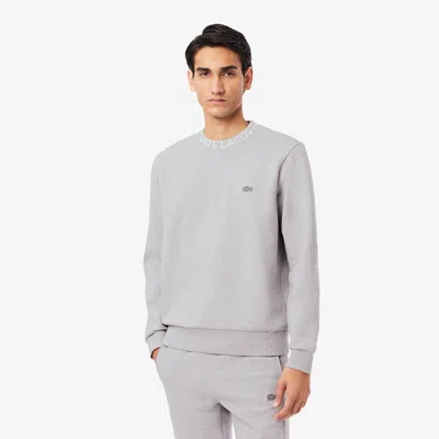 Lacoste Men's Branded Jersey Sweatshirt - Xxl - 7 In Gray