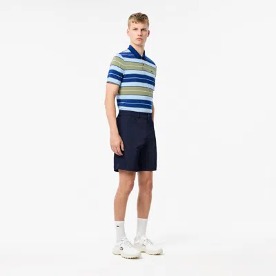 Lacoste Men's Multi-pocket Ultra Dry Golf Shorts - 32 In Blue
