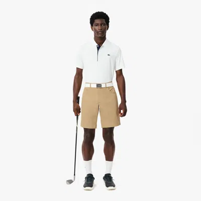 Lacoste Men's Multi-pocket Ultra Dry Golf Shorts - 38 In Beige