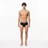 Lacoste Men's Briefs 3-pack In Black