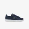 Lacoste Carnaby Pro Leather Sneakers In Blue
