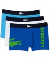 LACOSTE MEN'S CASUAL STRETCH BOXER BRIEF SET, 3 PACK