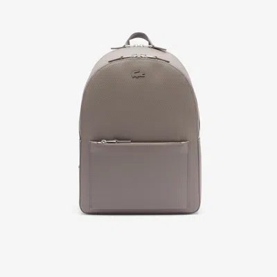 Lacoste Men's Chantaco Piqué Leather Backpack - One Size In Brown