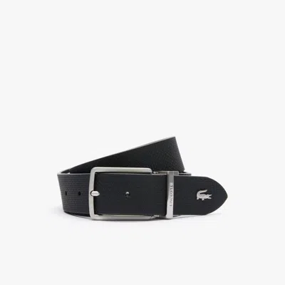 Lacoste Men's Chantaco Reversible Leather Belt - 39 In In Black