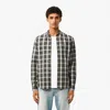Lacoste Men's Slim Fit Stretch Plaid Shirt - 17½ - 44 In White