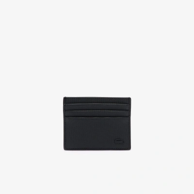 Lacoste Men's Classic Canvas Card Holder - One Size In Black