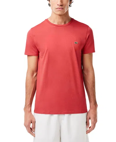 Lacoste Crew Neck Pima Cotton Jersey T-shirt - Xs - 2 In Pink