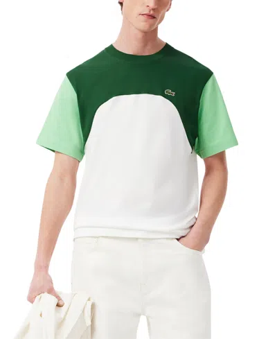 Lacoste Men's Classic-fit Colorblocked T-shirt In Green