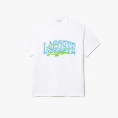 Lacoste Men's Cotton Jersey Signature T-shirt - 3xl - 8 In White
