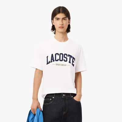 Lacoste Men's Cotton T-shirt - 3xl - 8 In White