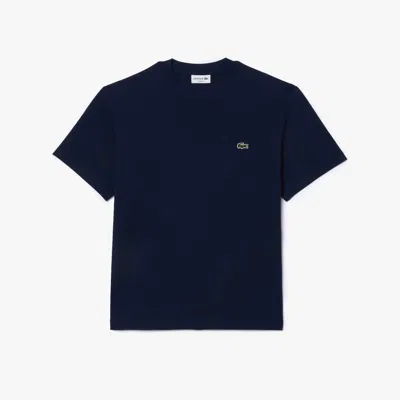 Lacoste Men's Classic Fit Cotton Jersey T-shirt - S - 3 In Blue