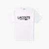 Lacoste Men's Printed Cotton T-shirt - M - 4 In White
