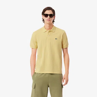 Lacoste Men's Classic Fit L.12.12 Heathered Polo - L - 5 In Yellow