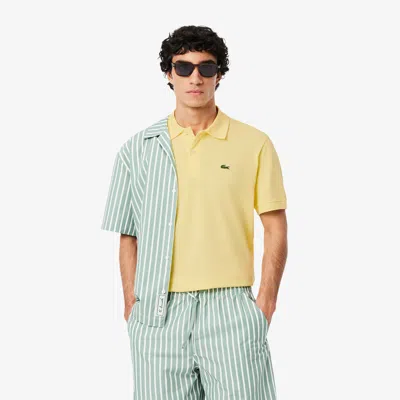 Lacoste Men's Classic Fit L.12.12 Light Piqué Polo - M - 4 In Yellow