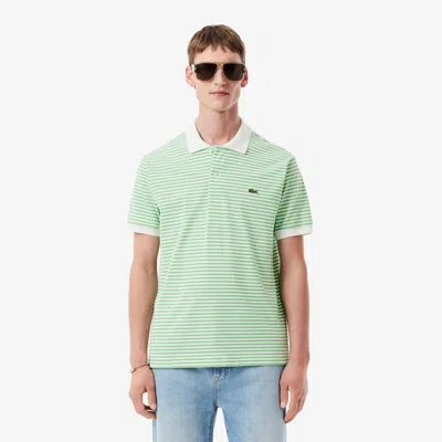 Lacoste Men's Classic Fit L.12.12 Striped Petit Piqué Polo - Xl - 6 In Multi