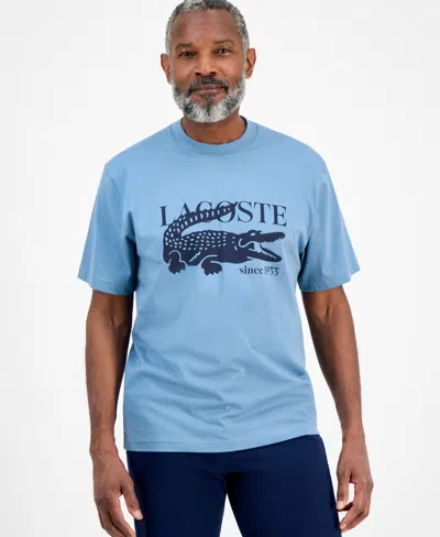 Lacoste Men's Classic-fit Logo Crocodile Graphic T-shirt In Brown