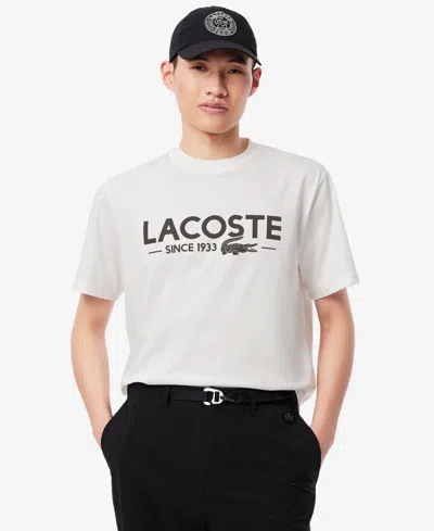 Lacoste Men's Classic-fit Logo Graphic T-shirt In White