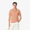 Lacoste Men's Classic Fit Open Neck Paris Polo - S - 3 In Pink
