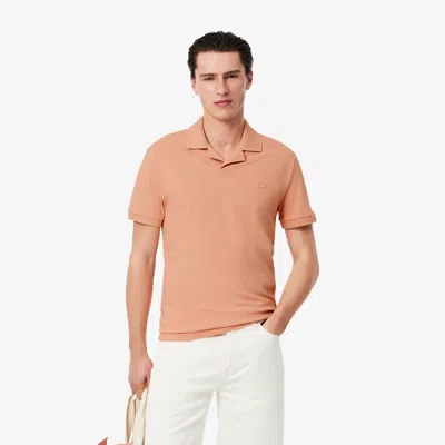 Lacoste Men's Classic Fit Open Neck Paris Polo - S - 3 In Pink