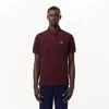 Lacoste Classic L12.12 Polo Dark Burgundy In Purple
