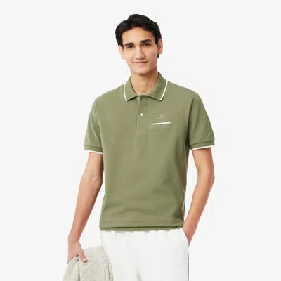 Lacoste Men's Classic Fit Pocket Accent L.12.12 Polo - Xxl - 7 In Green