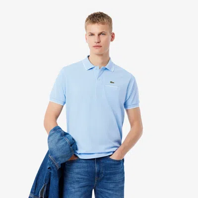 Lacoste Men's Classic Fit Pocket Accent L.12.12 Polo - 4xl - 9 In Blue