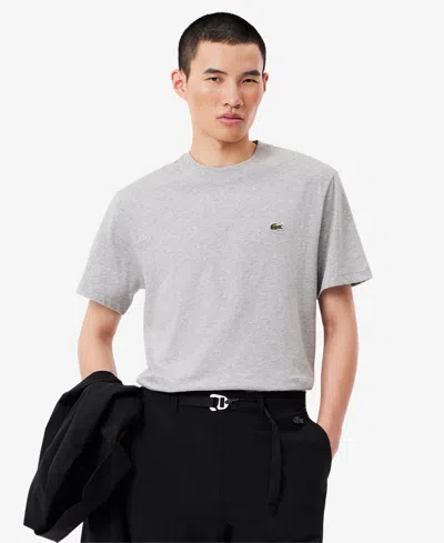 Lacoste Men's Classic Fit Short Sleeve Crewneck Logo T-shirt In Gray