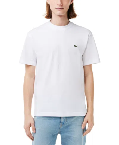 Lacoste Men's Classic Fit Short Sleeve Crewneck Logo T-shirt In White