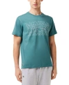 LACOSTE MEN'S CLASSIC FIT SHORT SLEEVE PERFORMANCE GRAPHIC T-SHIRT
