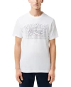 LACOSTE MEN'S CLASSIC FIT SHORT SLEEVE PERFORMANCE GRAPHIC T-SHIRT
