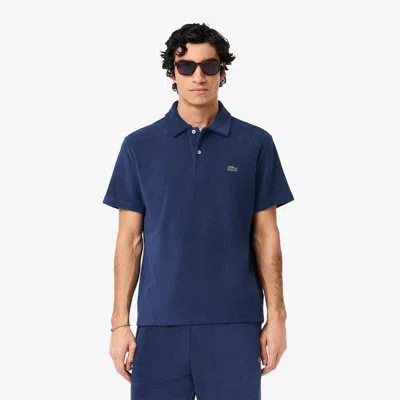 Lacoste Men's Classic Fit Terry Polo - 4xl - 9 In Blue