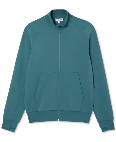 Lacoste Men's Classic Fit Zip-front Track Jacket In Iy Argent Chine