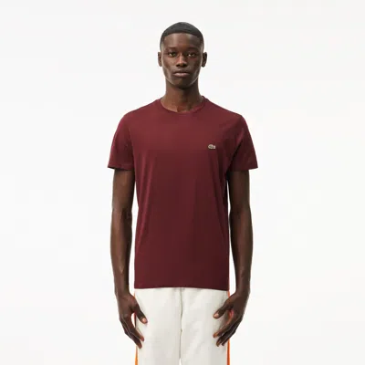 Lacoste Men's Pima Cotton T-shirt - 4xl - 9 In Red