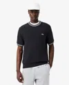 Lacoste Logo-patch T-shirt In Black