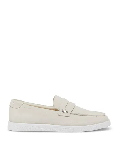LACOSTE MEN'S COCHET SLIP ON SUEDE LOAFERS