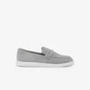 Lacoste Men's Cochet Slip On Suede Loafers In Grey