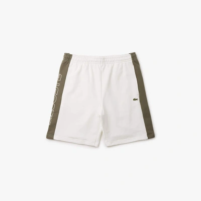 Lacoste Men's Colorblock Fleece Shorts - S - 3 In White