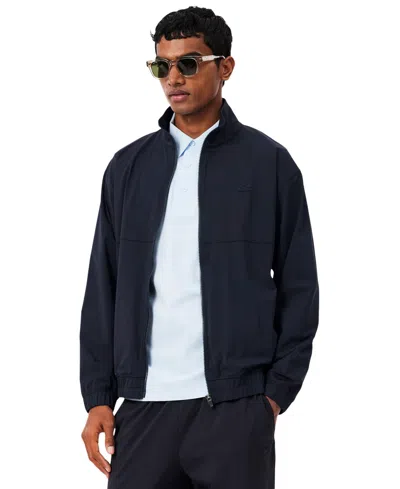 Lacoste Stretch Commuter Track Jacket - Xl In Blue