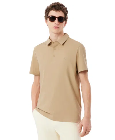 Lacoste Regular Fit Commuter Polo Shirt - Xxl In Brown