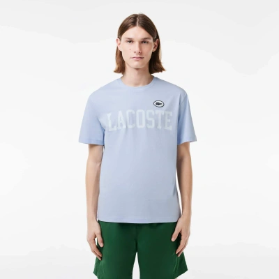 Lacoste Men's Cotton Contrast Print & Badge T-shirt - 3xl - 8 In Blue