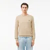 Lacoste Mens Organic Cotton Crew Neck Sweater In Viennese 02s