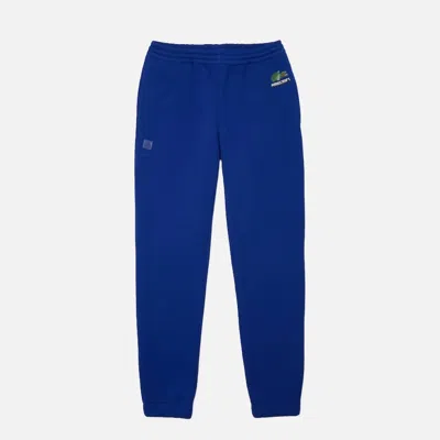 Lacoste Men's Cotton Fleece Sweatpants In Blue