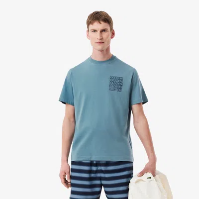 LACOSTE MEN'S COTTON JERSEY GRAPHIC T-SHIRT - 3XL - 8