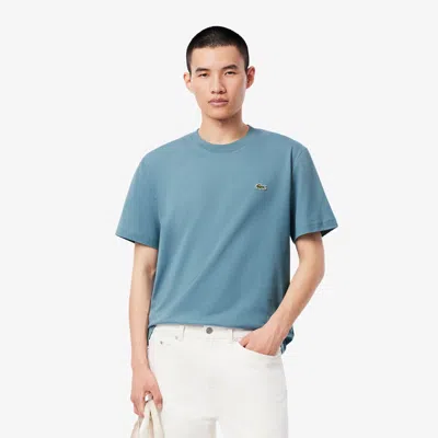 Lacoste Men's Cotton T-shirt - S - 3 In Blue