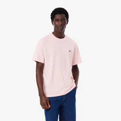 Lacoste Men's Cotton T-shirt - S - 3 In Pink