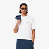 Lacoste Classic Fit Cotton Jersey T-shirt  - M - 4 In White 001